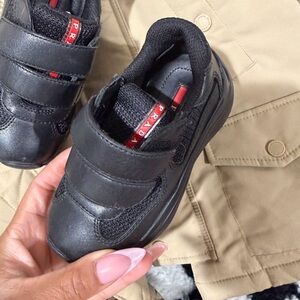 Prada Black Kids Sneakers